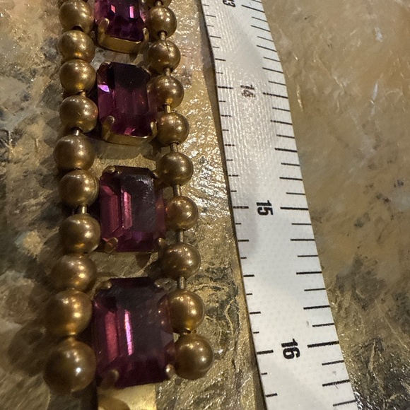 Art Deco amethyst glass necklace - Picture 13 of 14